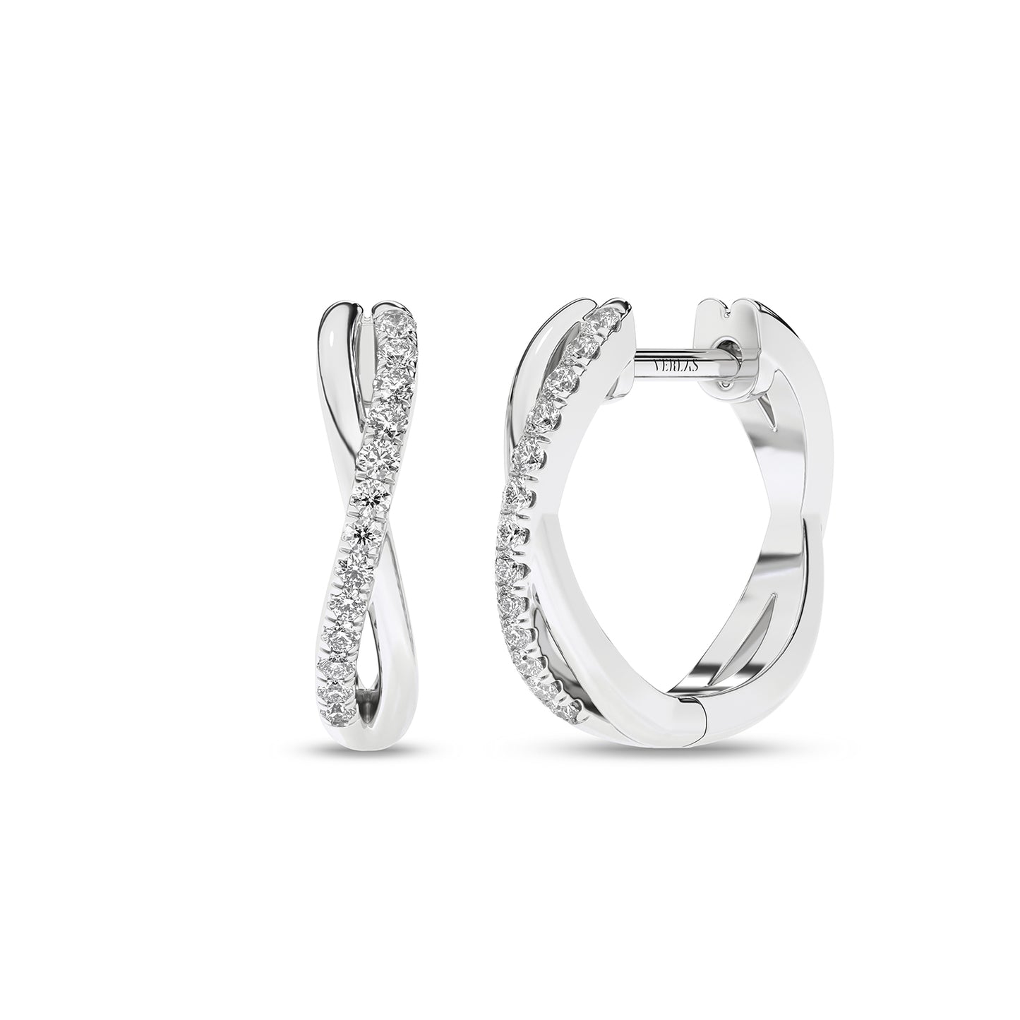 Enchanting Twisted Huggie Hoops