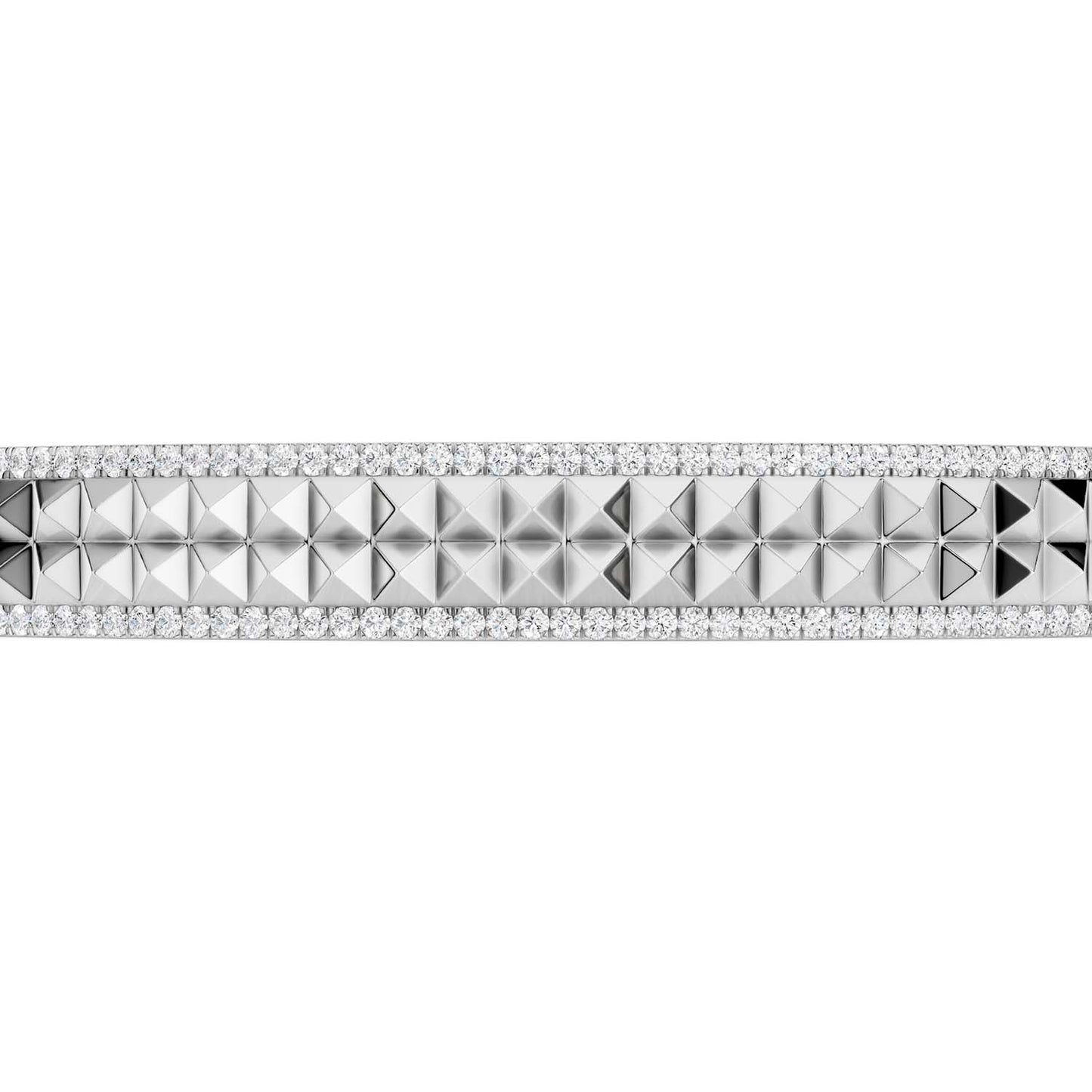 Two-Tier Pyramid Cuff Bracelet