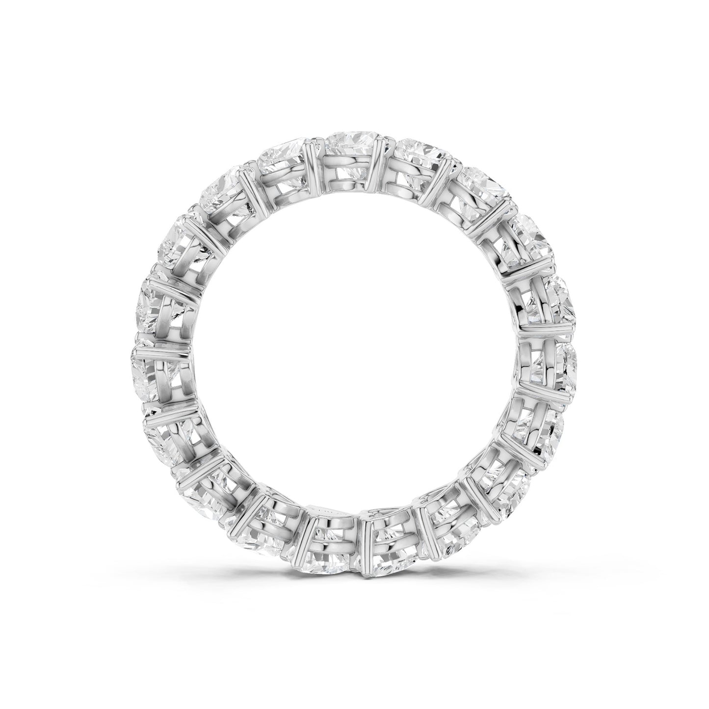 Horizontal Heart Eternity Band