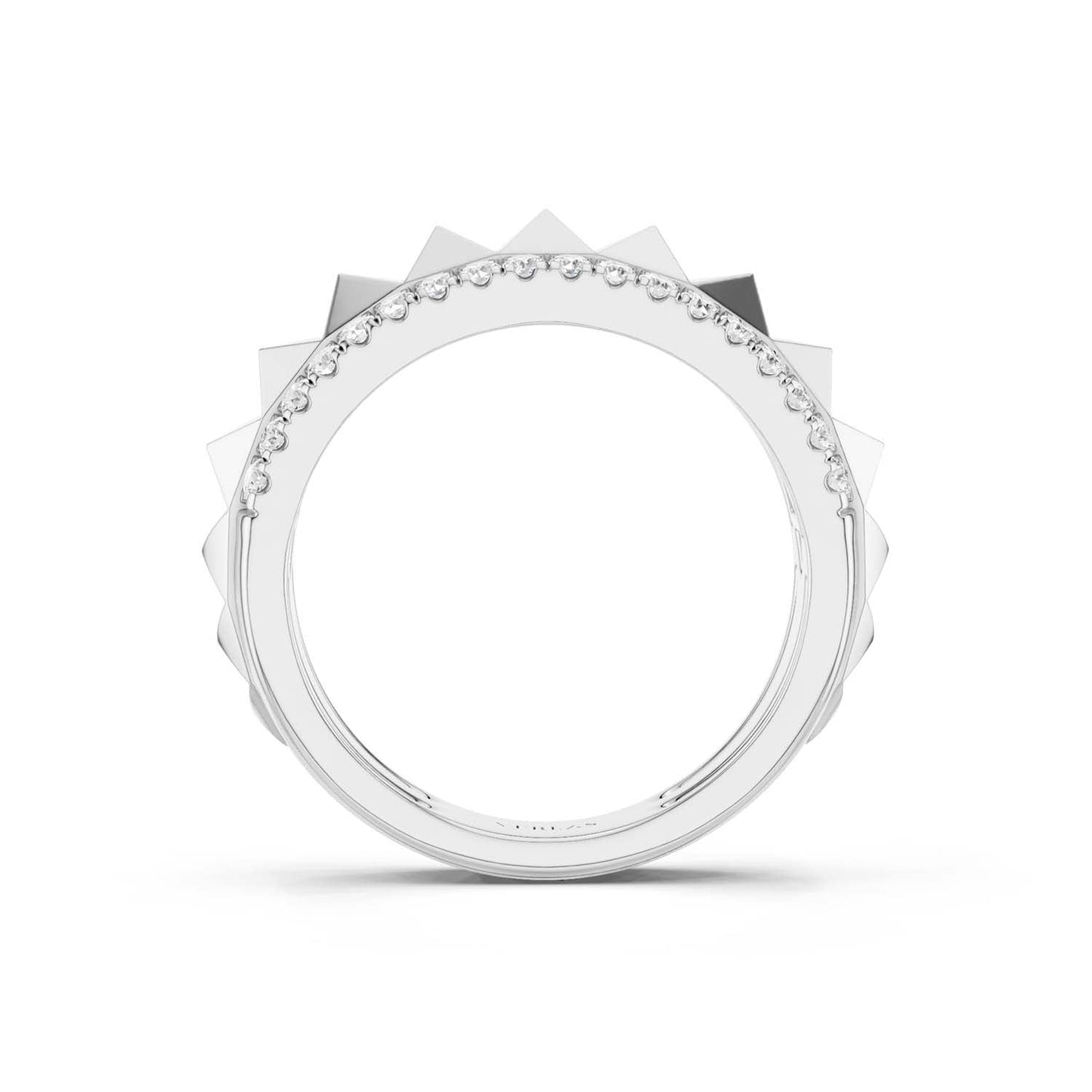 Pyramid Spiked Diamond Band