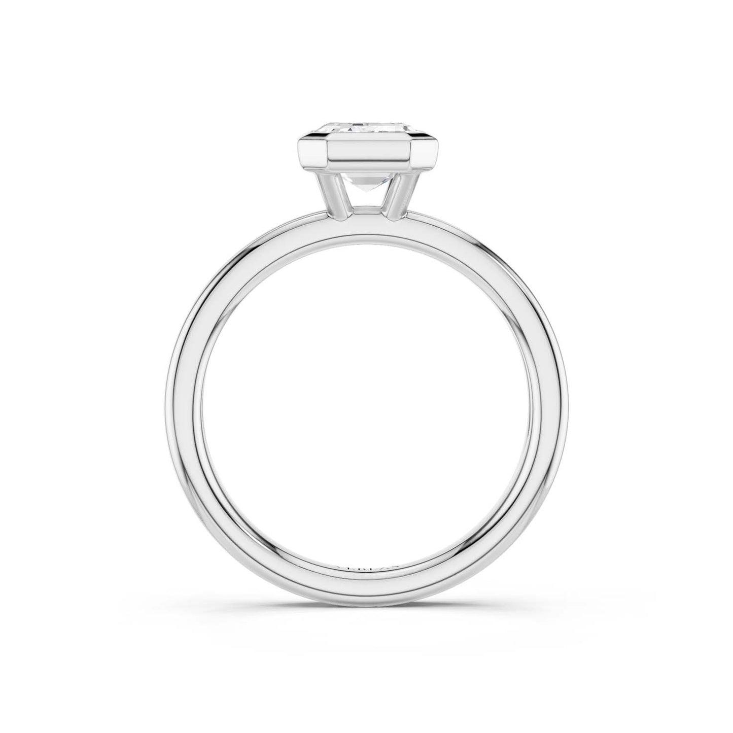 Coupled Emerald Bezel Ring
