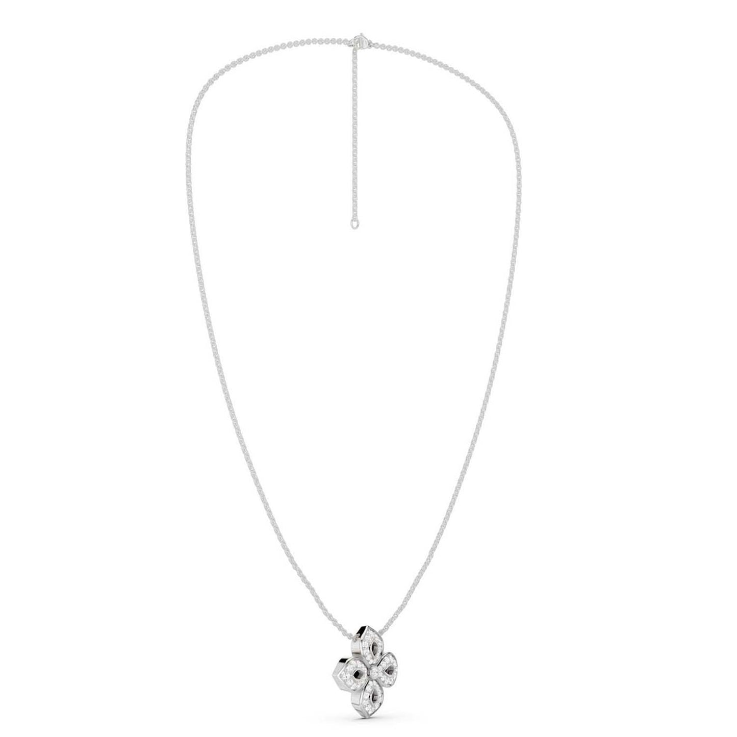 La Fleur Diamond Silhouette Necklace