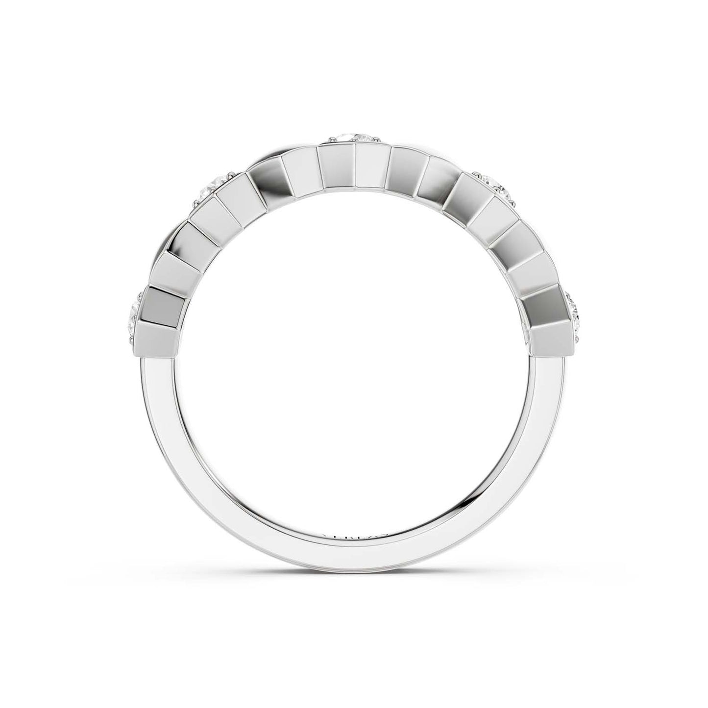 Alternating Diamonds Hexagon Band