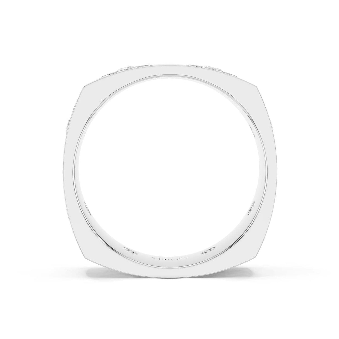 La Fleur 6.10mm 6-Diamonds Square Band