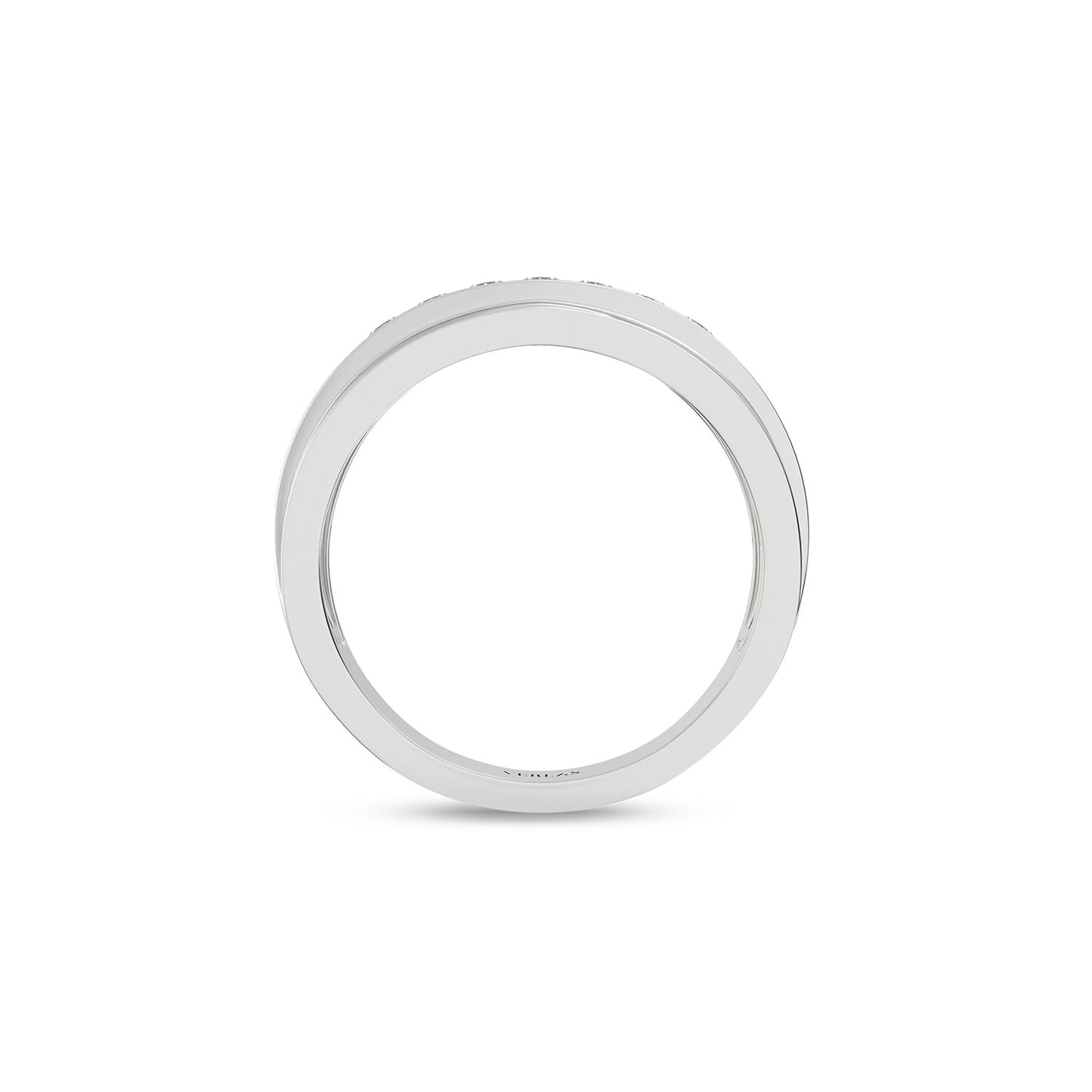 1-Trail Nick-Set Round Diamonds 7.40mm Band