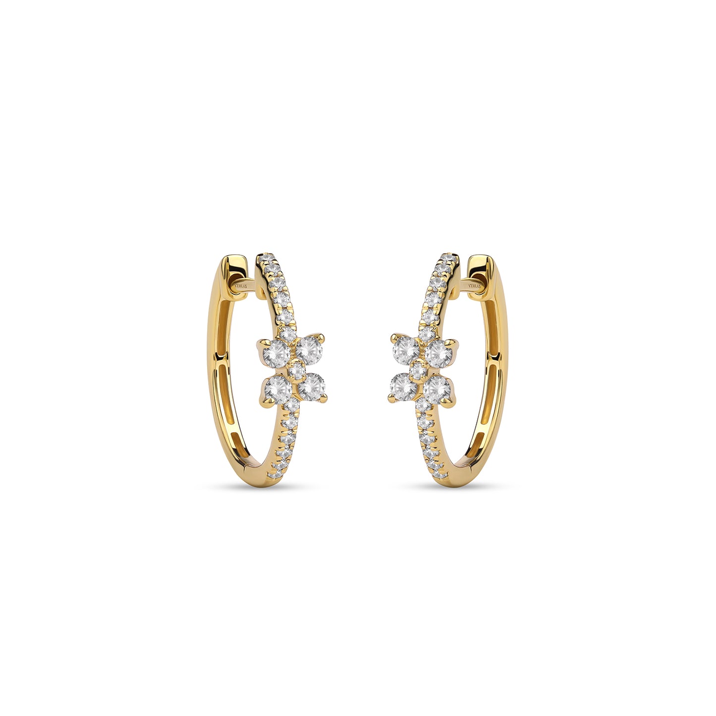 Alyssa Empowered Floral Statement Hoops