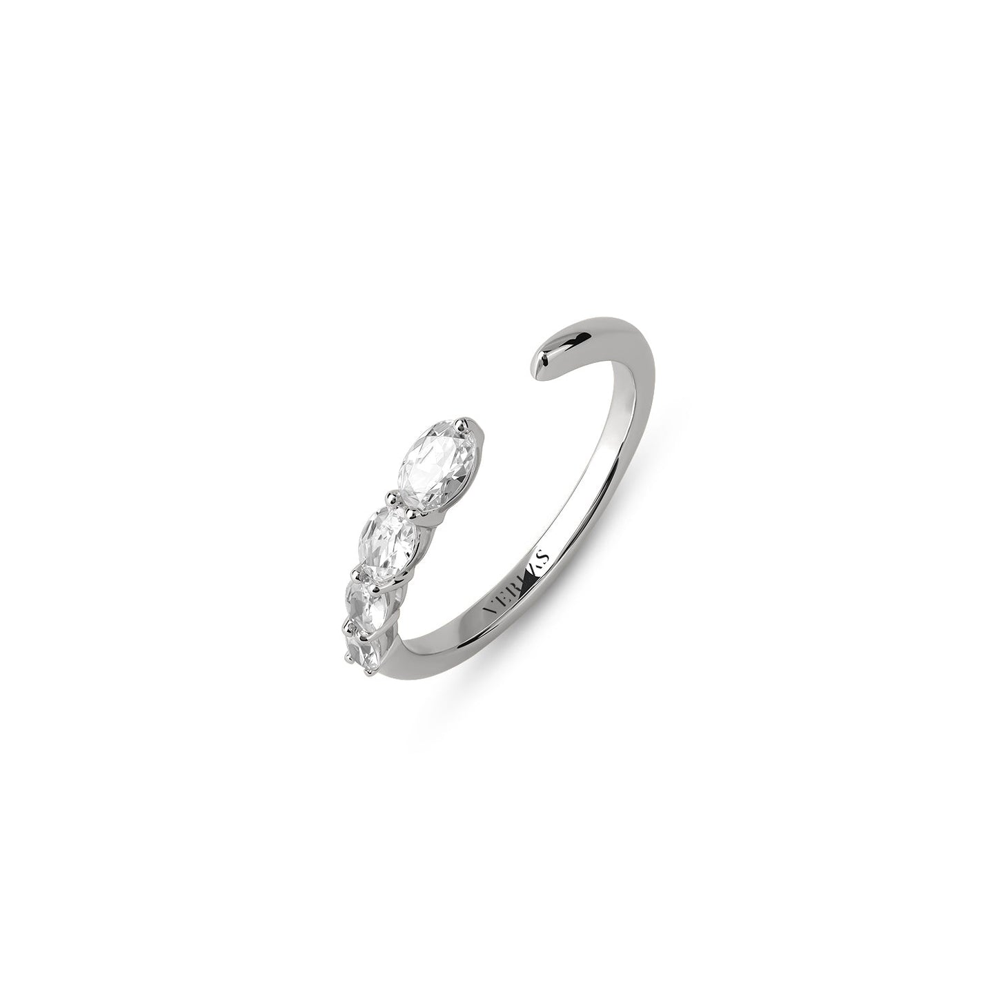 Oval Crescendo Open Ring