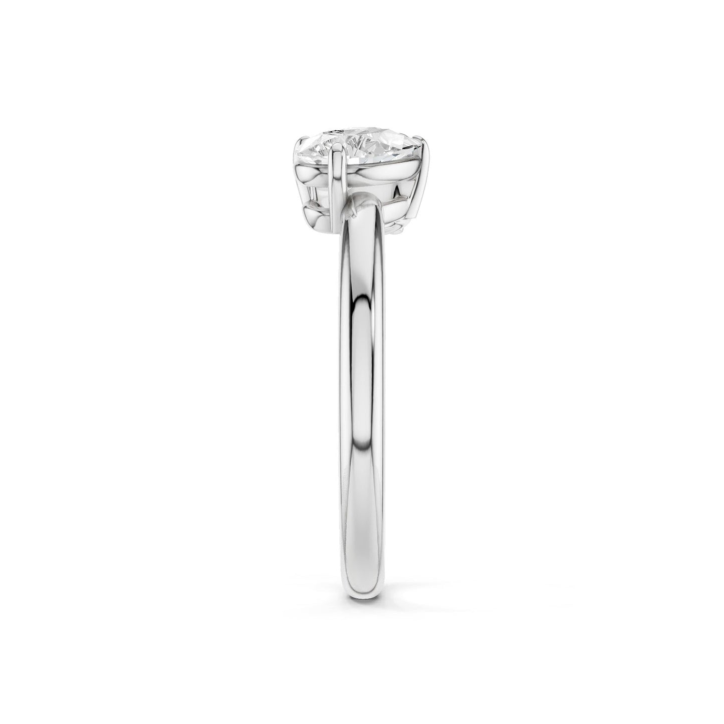 Pear-Round Diamond Toi et Moi Ring