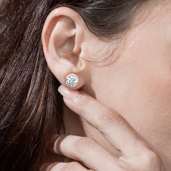 Atmos Round Halo Studs_Product angle _PCP Main Image