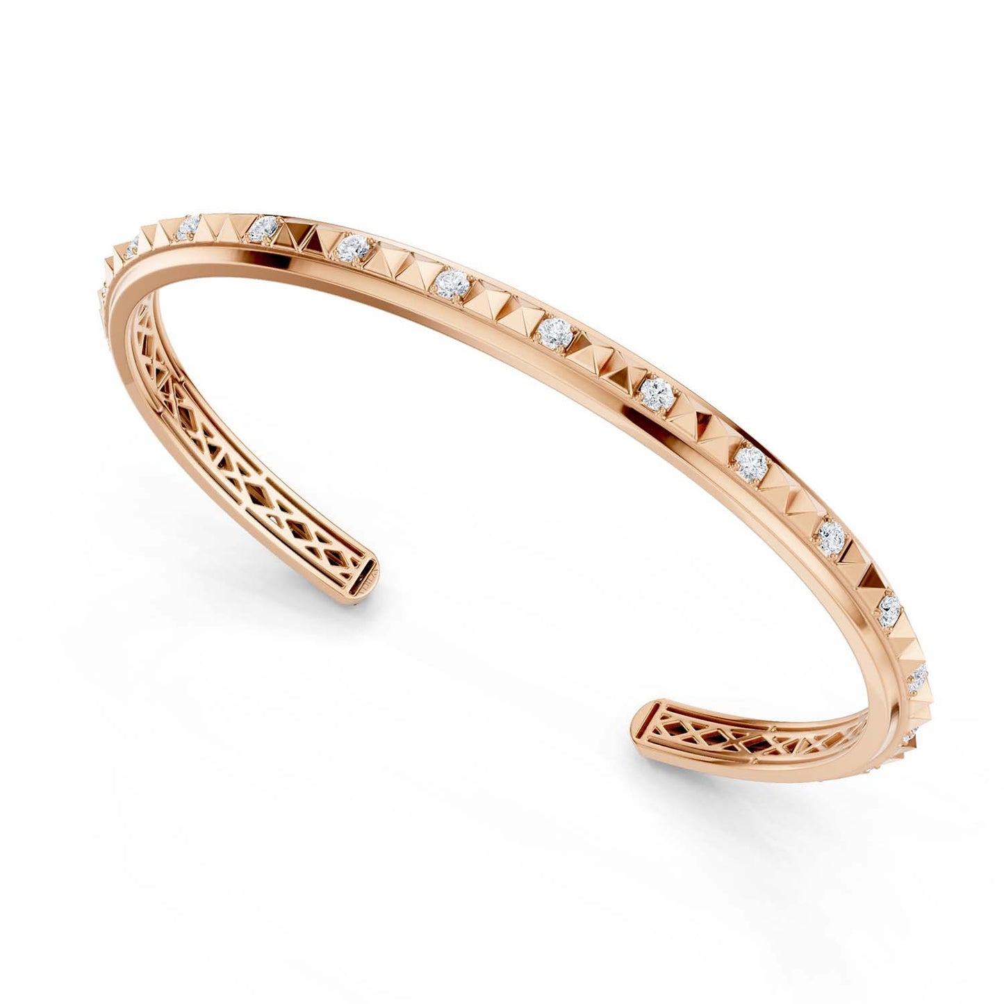Pyramid Luxe Cuff Bracelet