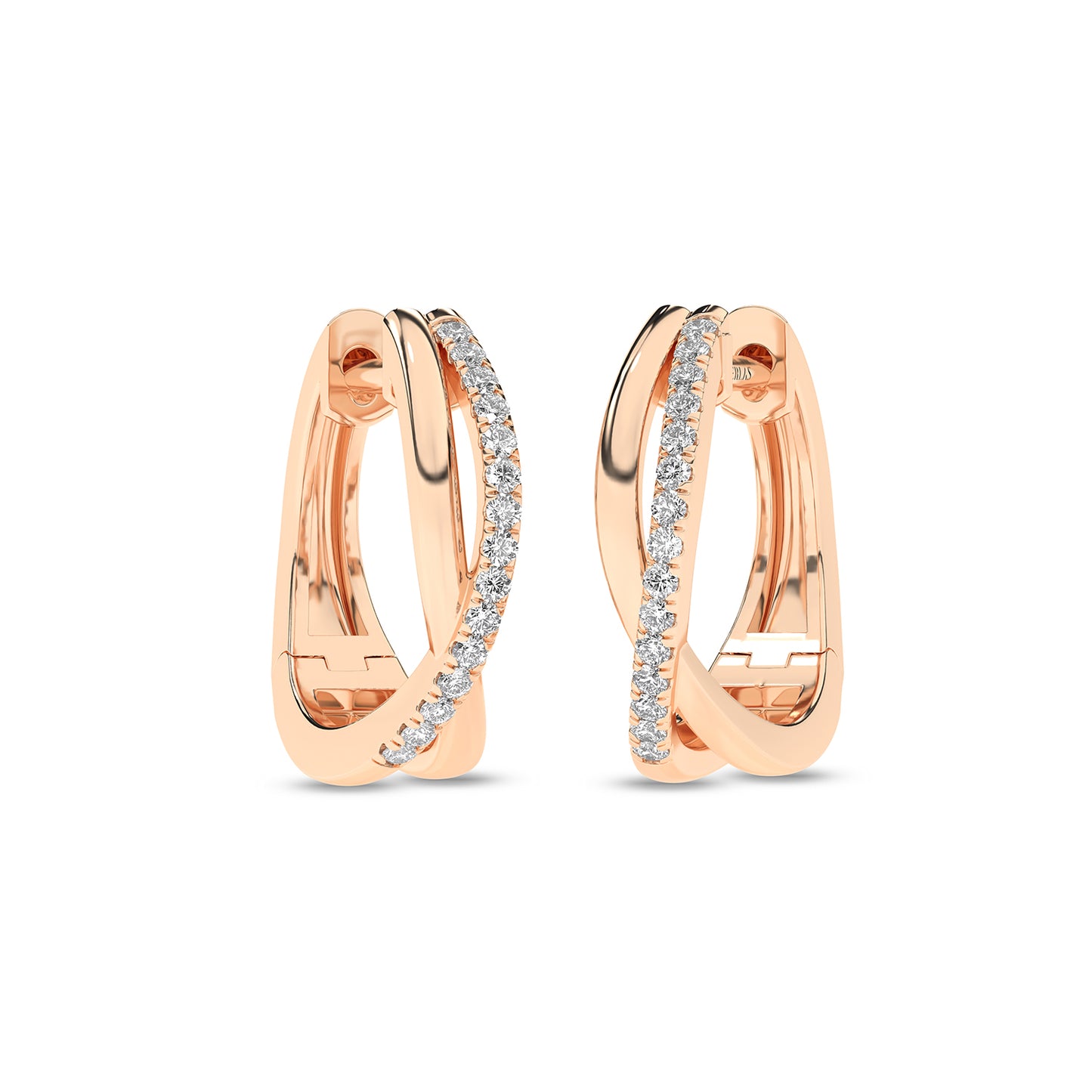 Radiant Twisted Huggie Hoops