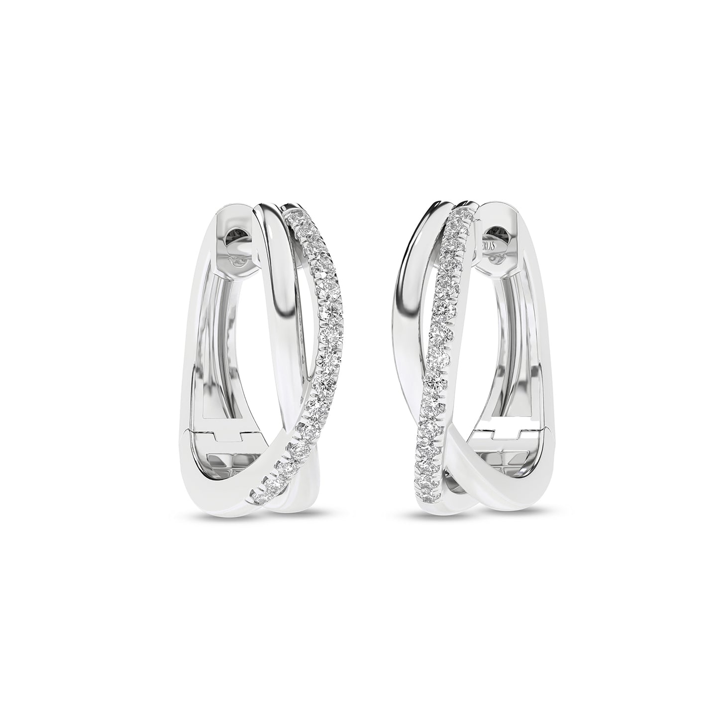 Radiant Twisted Huggie Hoops