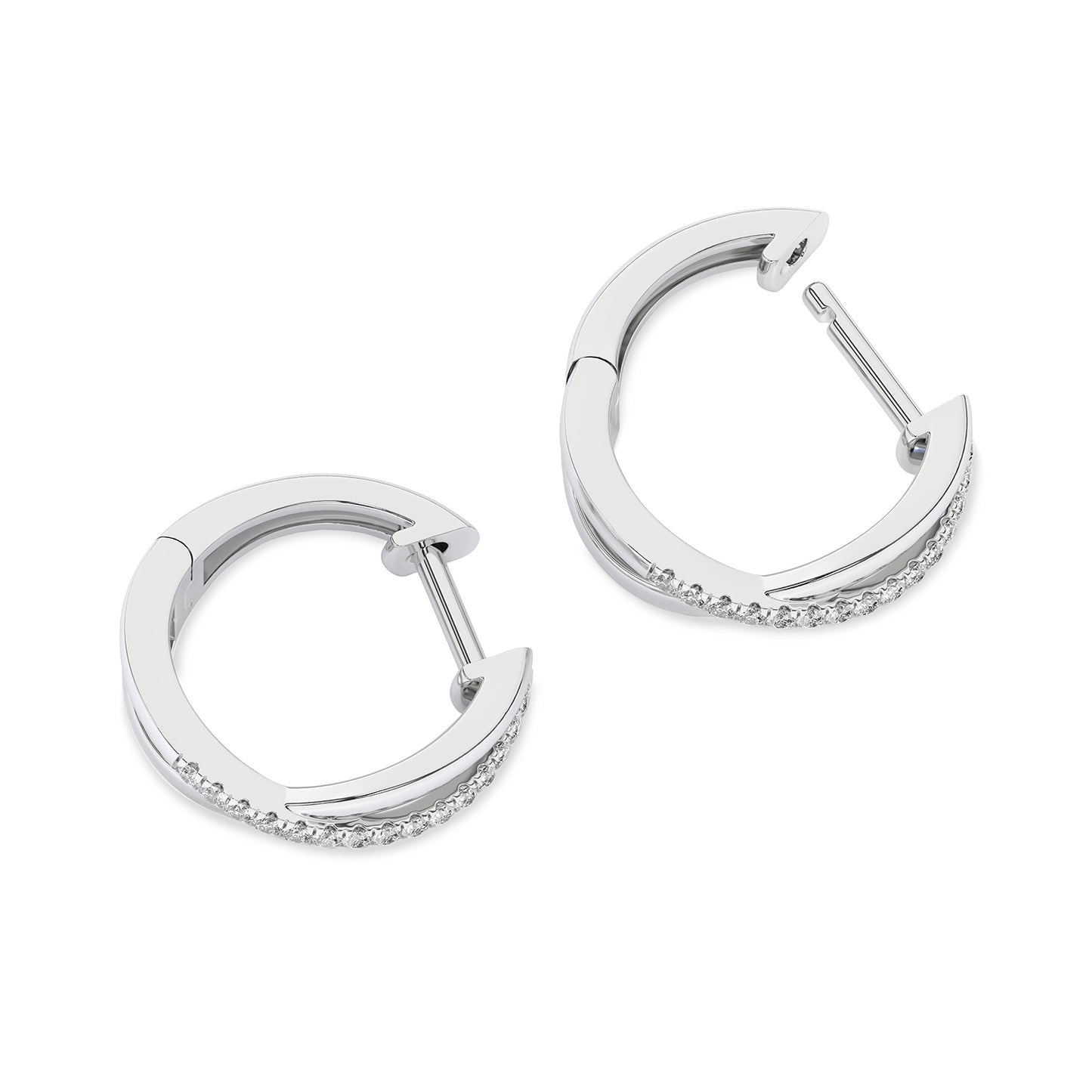 Radiant Twisted Huggie Hoops
