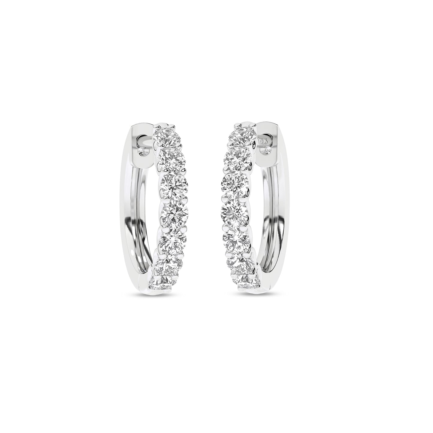 Radiant Half Trail Huggie Hoops
