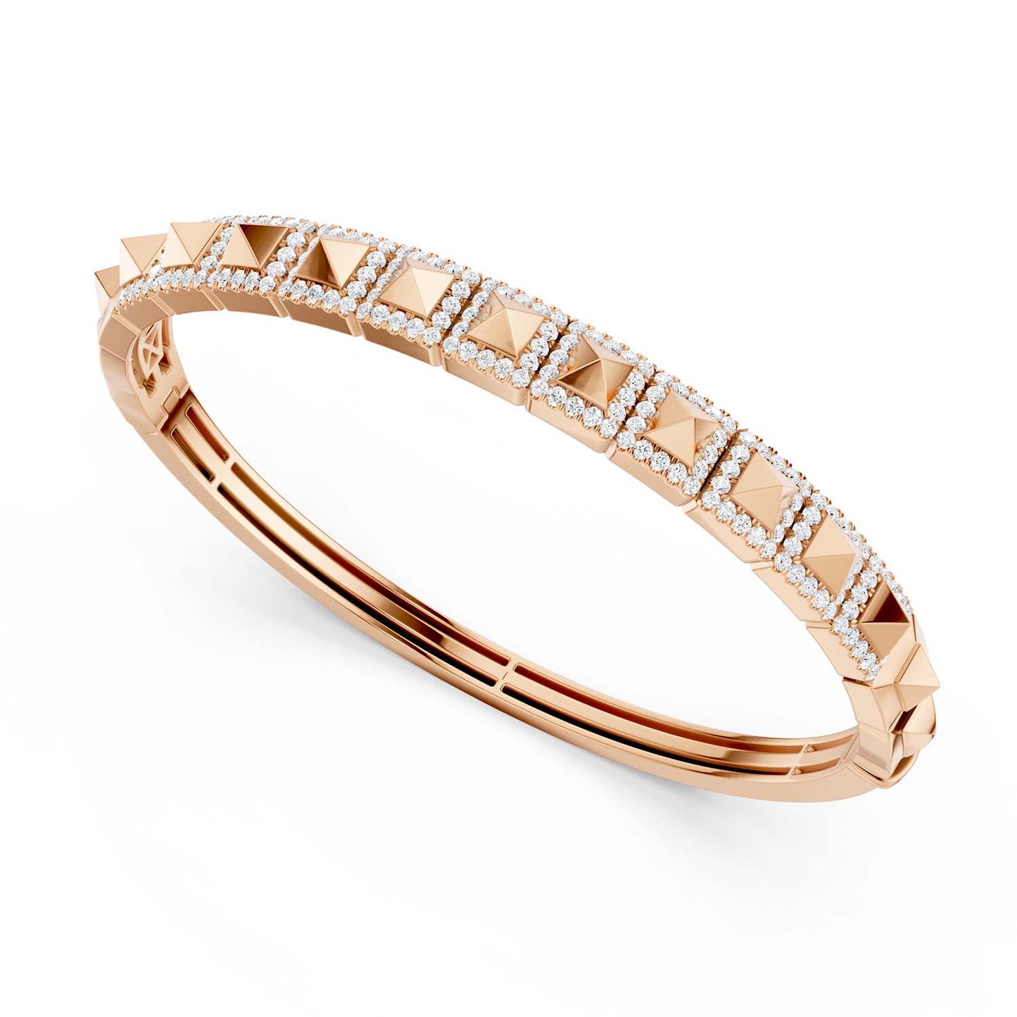 Pyramid Luxe Geometric Bangle