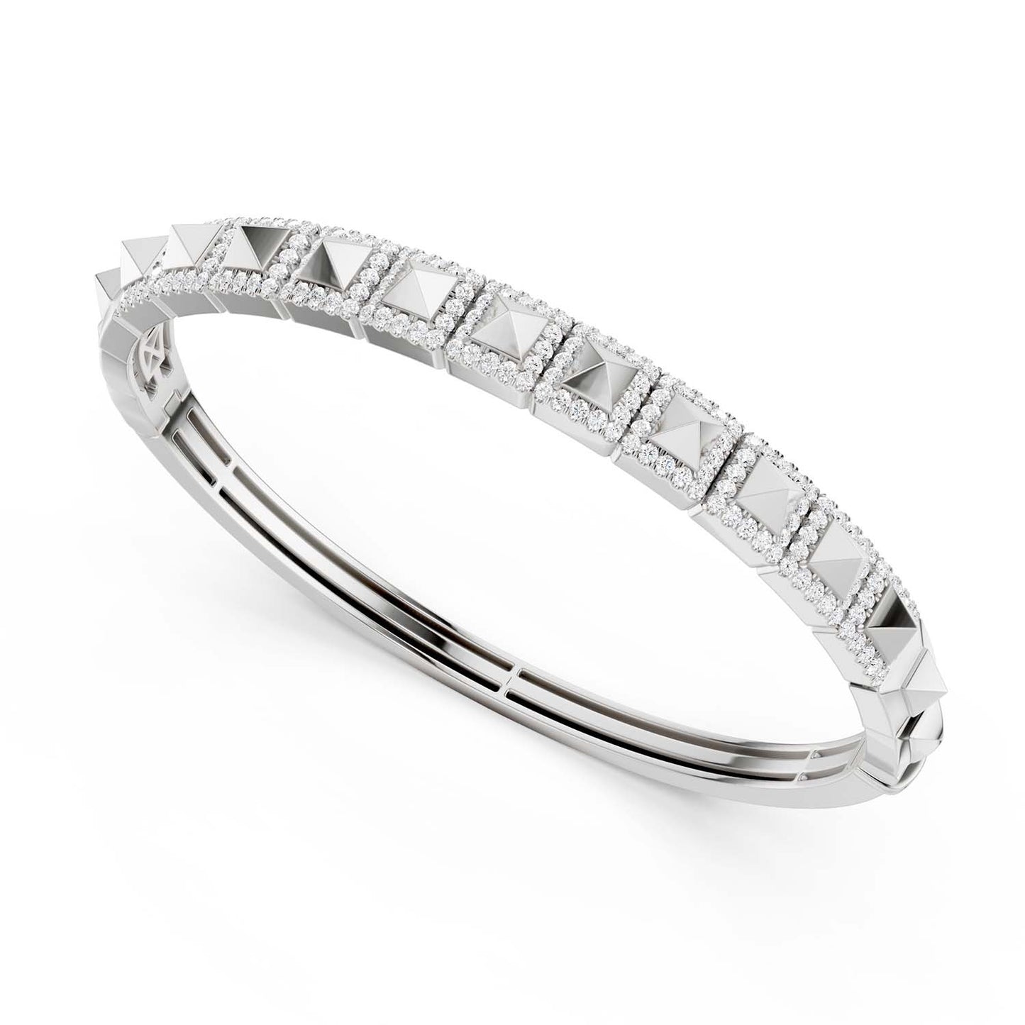 Pyramid Luxe Geometric Bangle