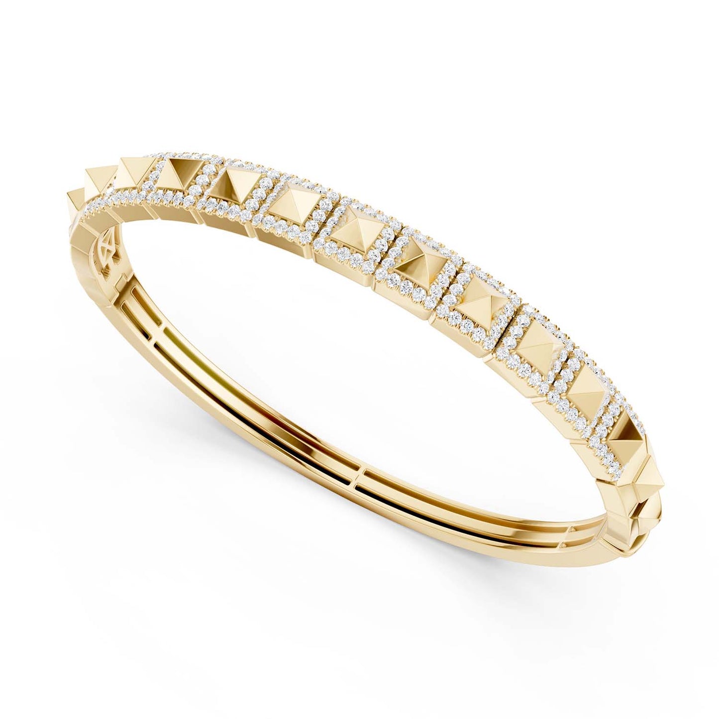 Pyramid Luxe Geometric Bangle