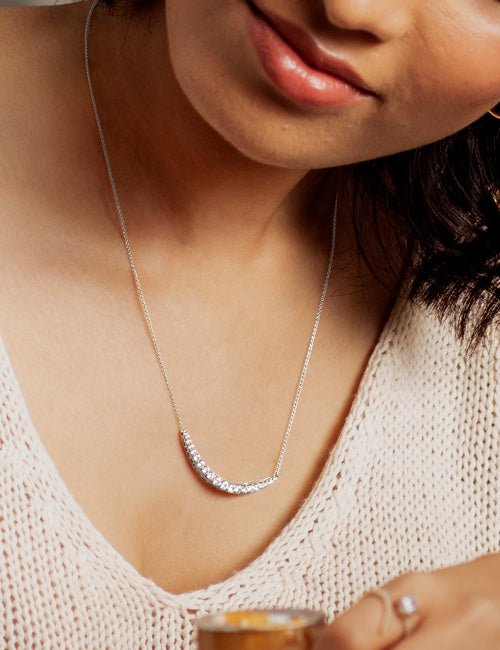 Graduated Atmos Diamond Pendant white gold hover