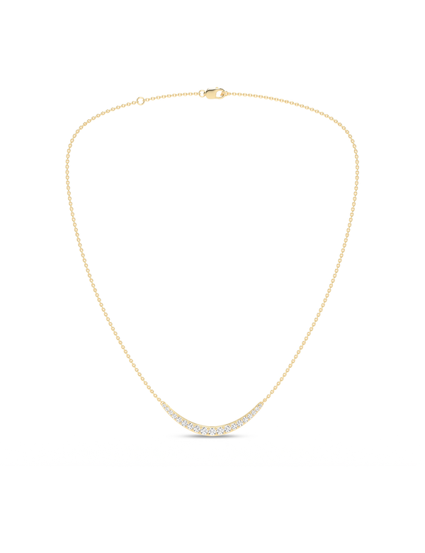 Graduated Atmos Diamond Pendant yellow gold