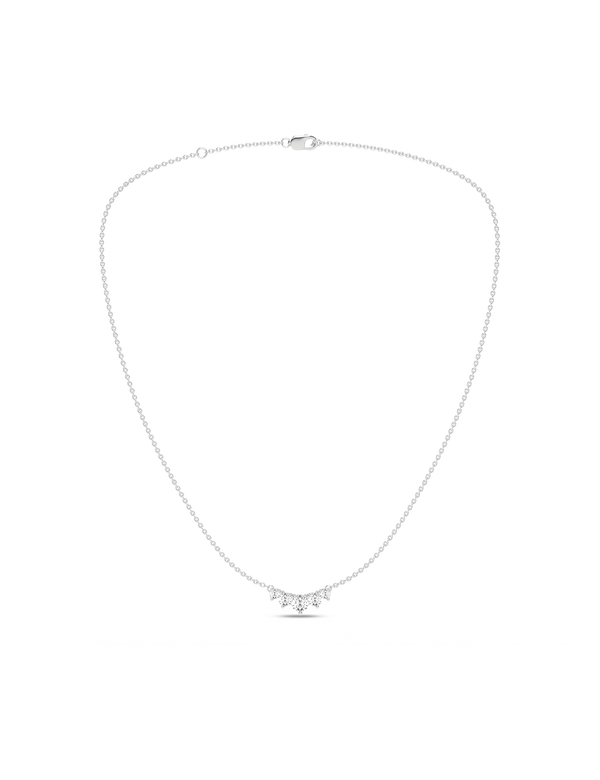 Atmos 5-Stone Diamond Necklace white gold