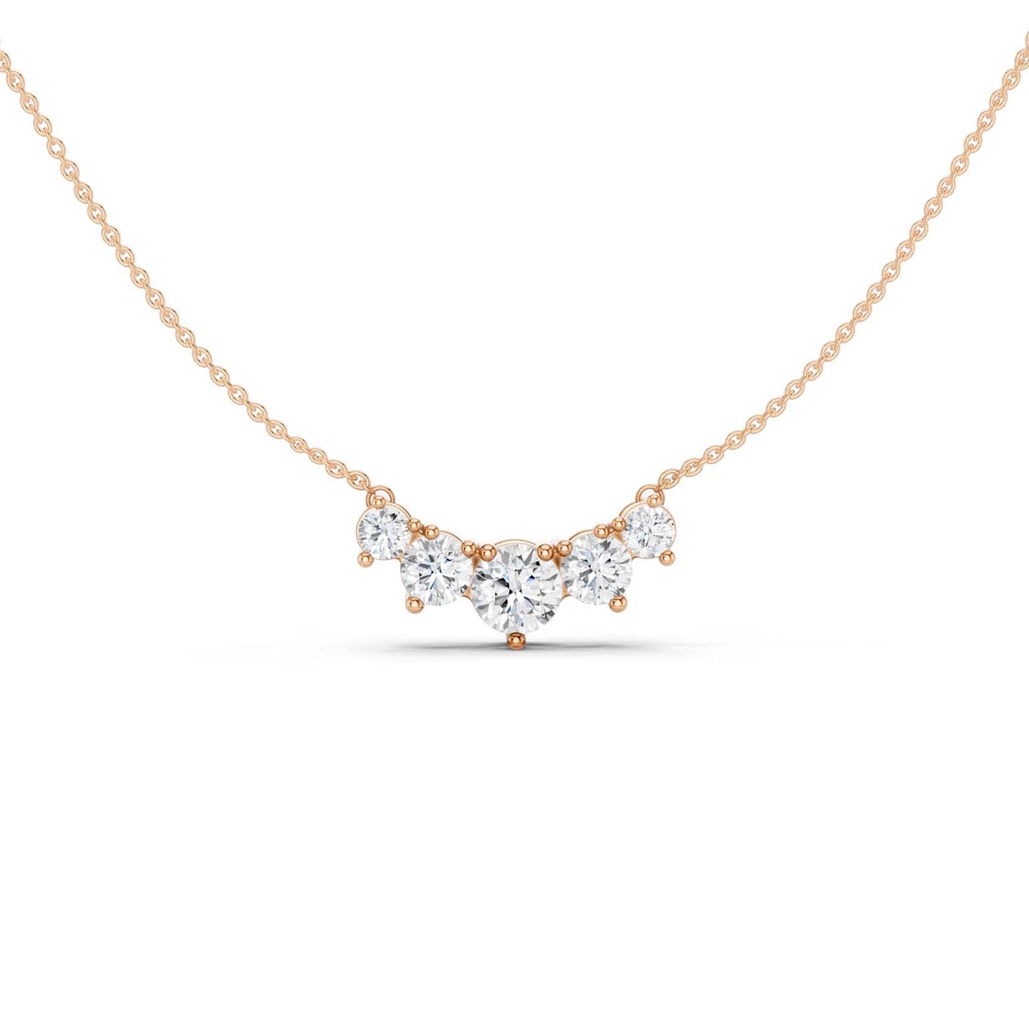 5-Stone Diamond Necklace