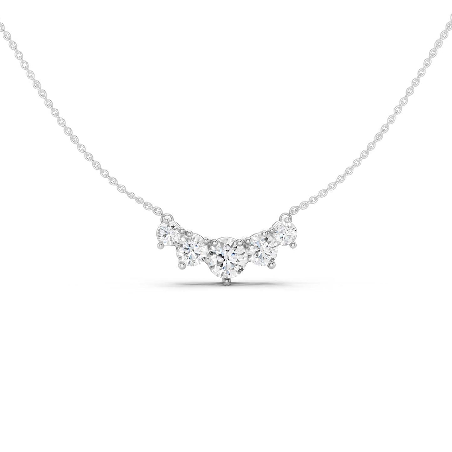5-Stone Diamond Necklace