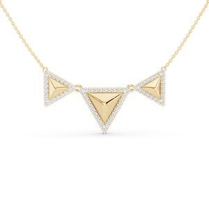 Pyramid Trois Pendant Necklace