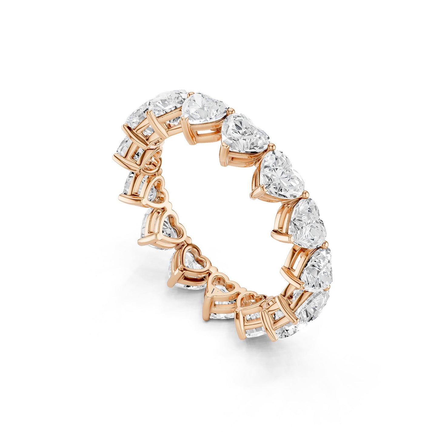 Vertical Heart Eternity Band
