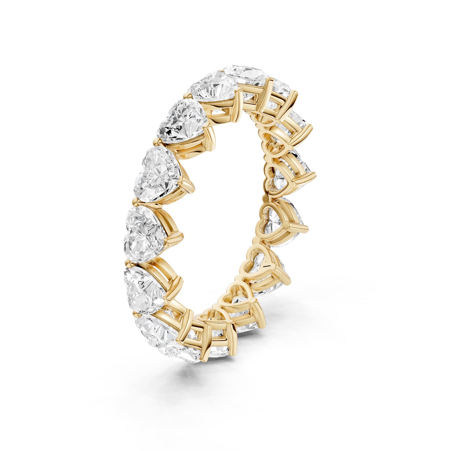 Vertical Heart Eternity Band