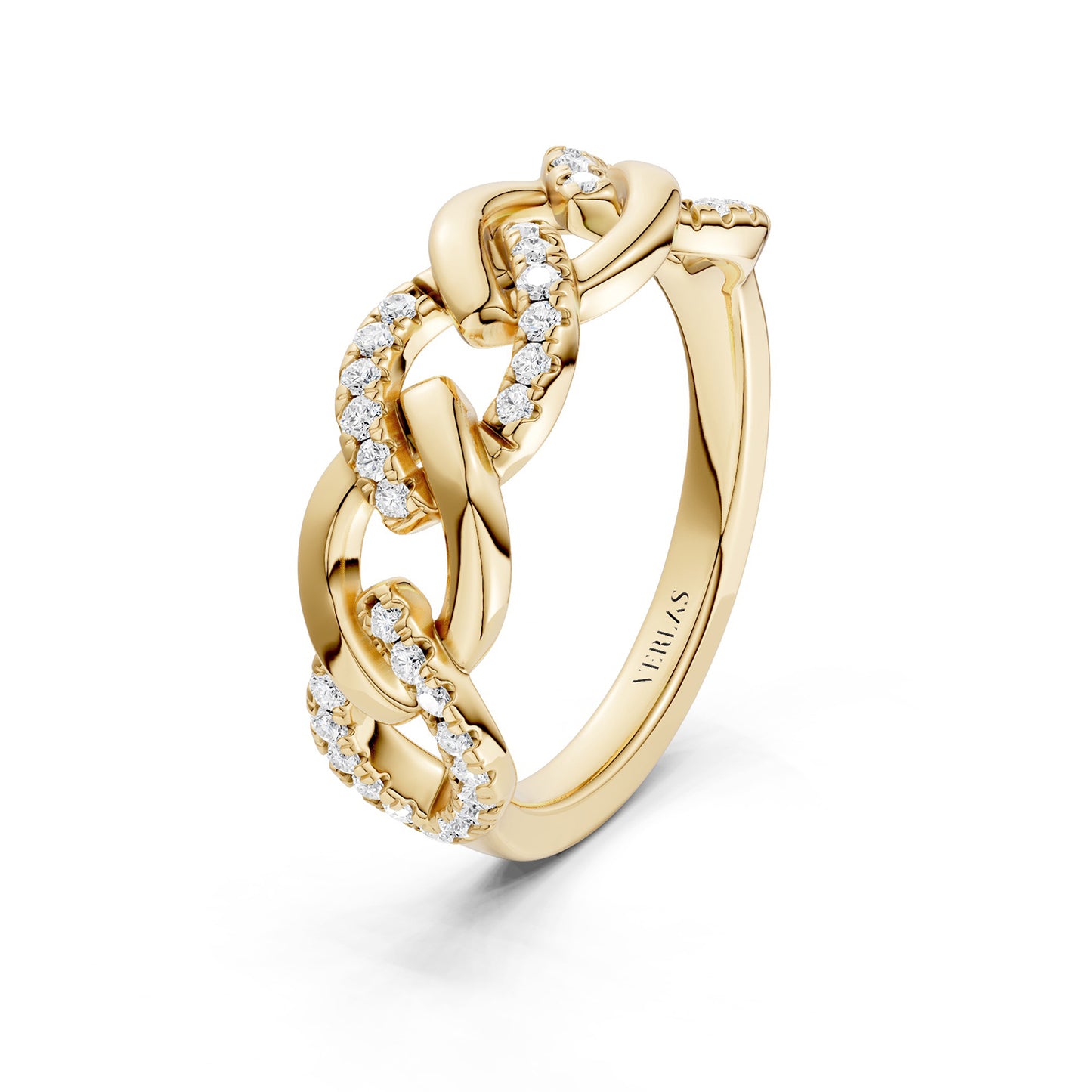 Cascading Diamond Link Band