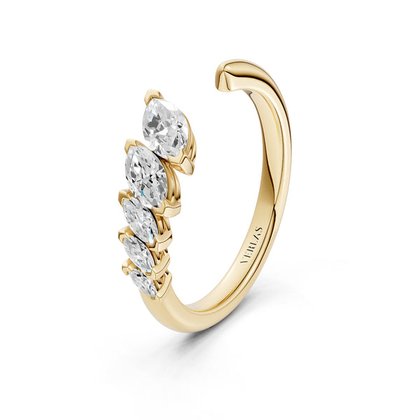 Marquise Crescendo Open Ring