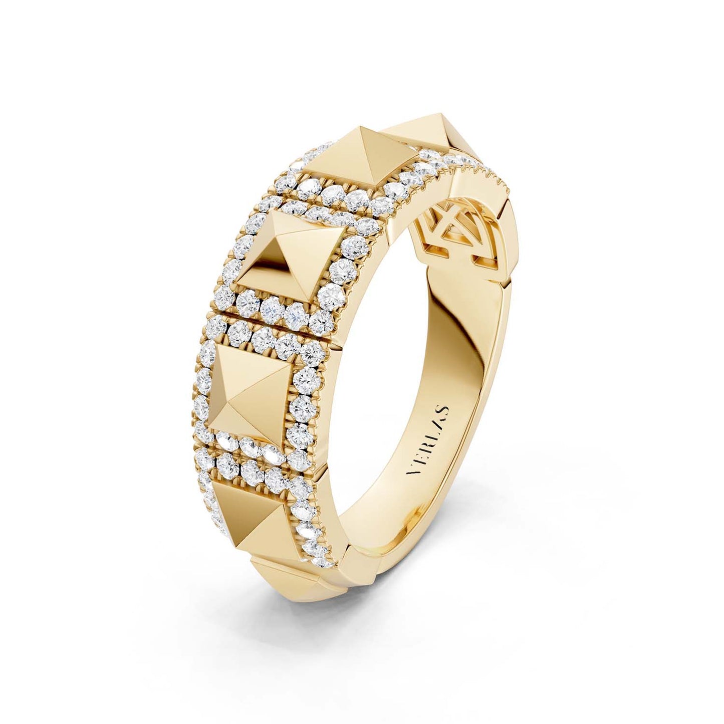 Pyramid Luxe Geometric Statement Band