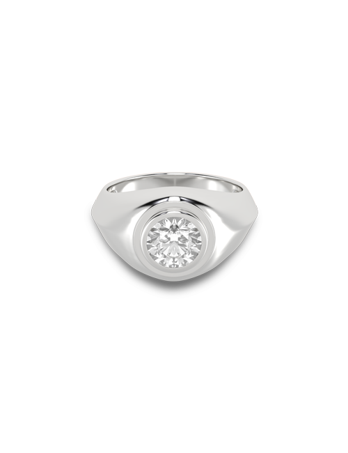Atmos Round Diamond Ring white gold