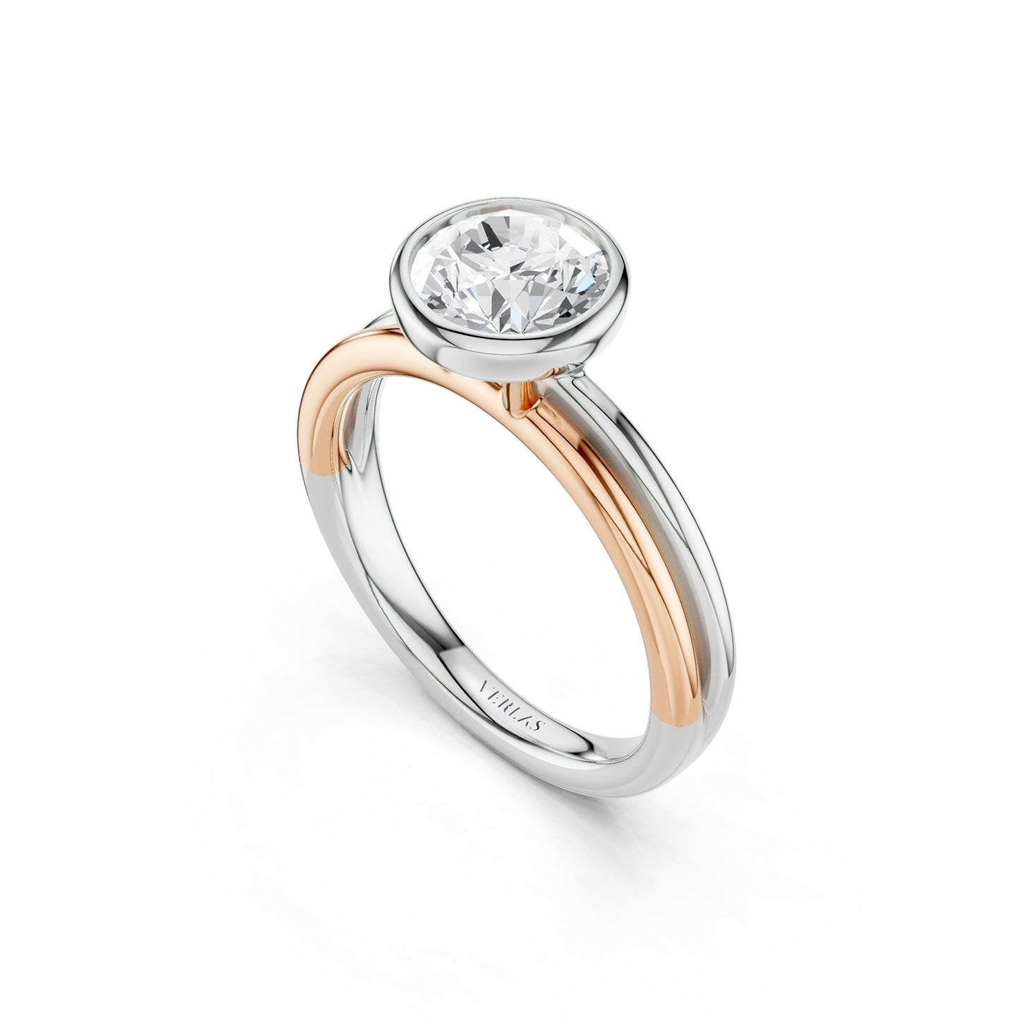 Coupled Round Bezel Ring