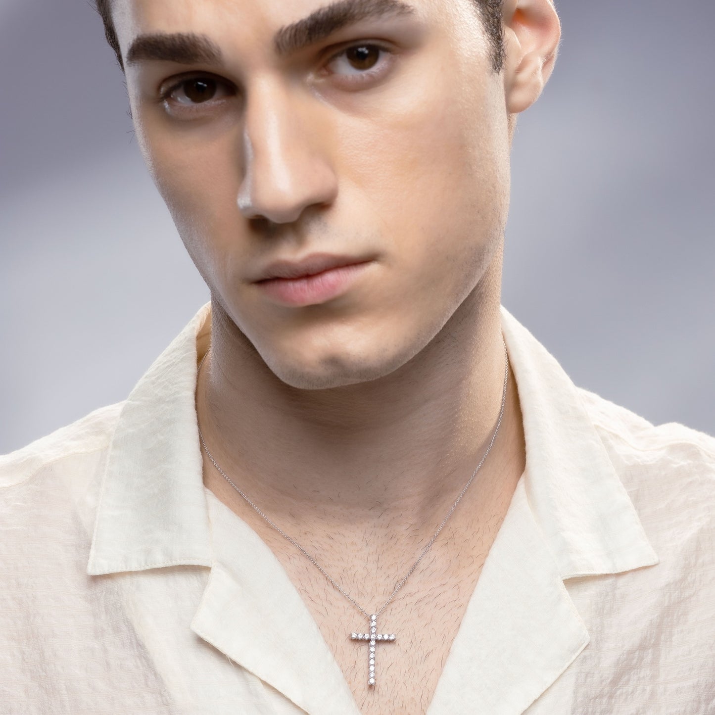 Signature Diamond Cross Necklace