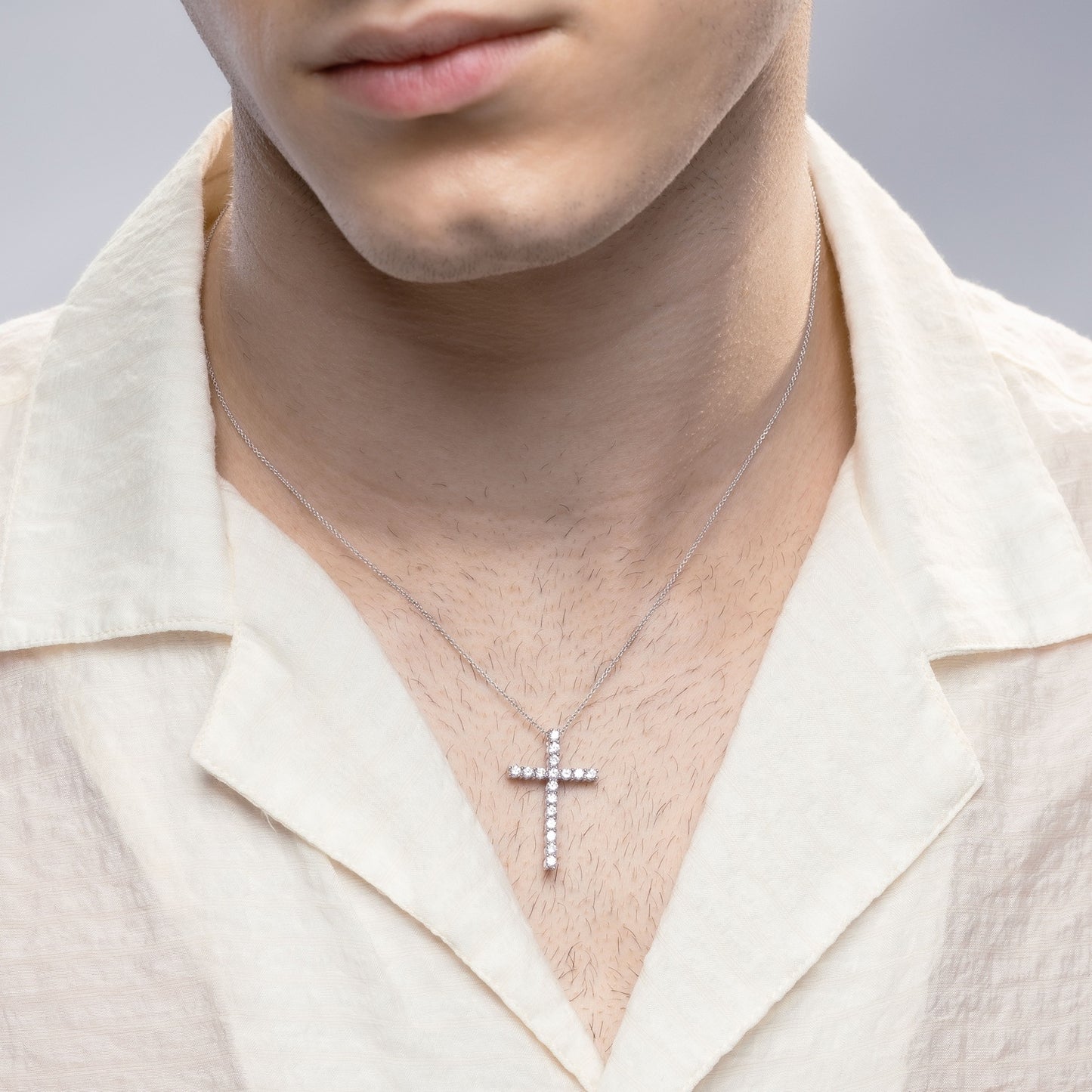 Signature Diamond Cross Necklace