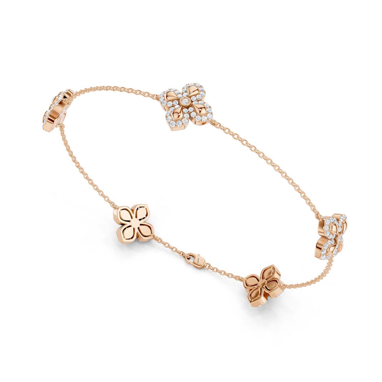 La Fleur Diamond Contour Stationed Bracelet