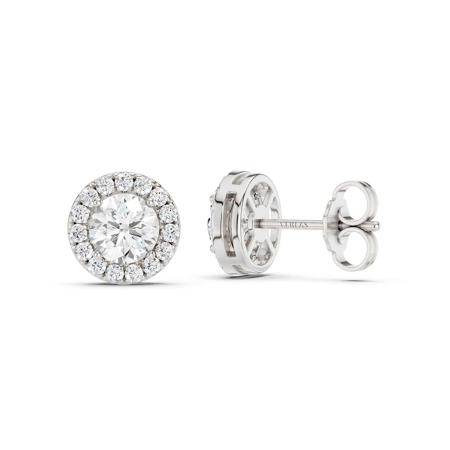 Round Halo Studs