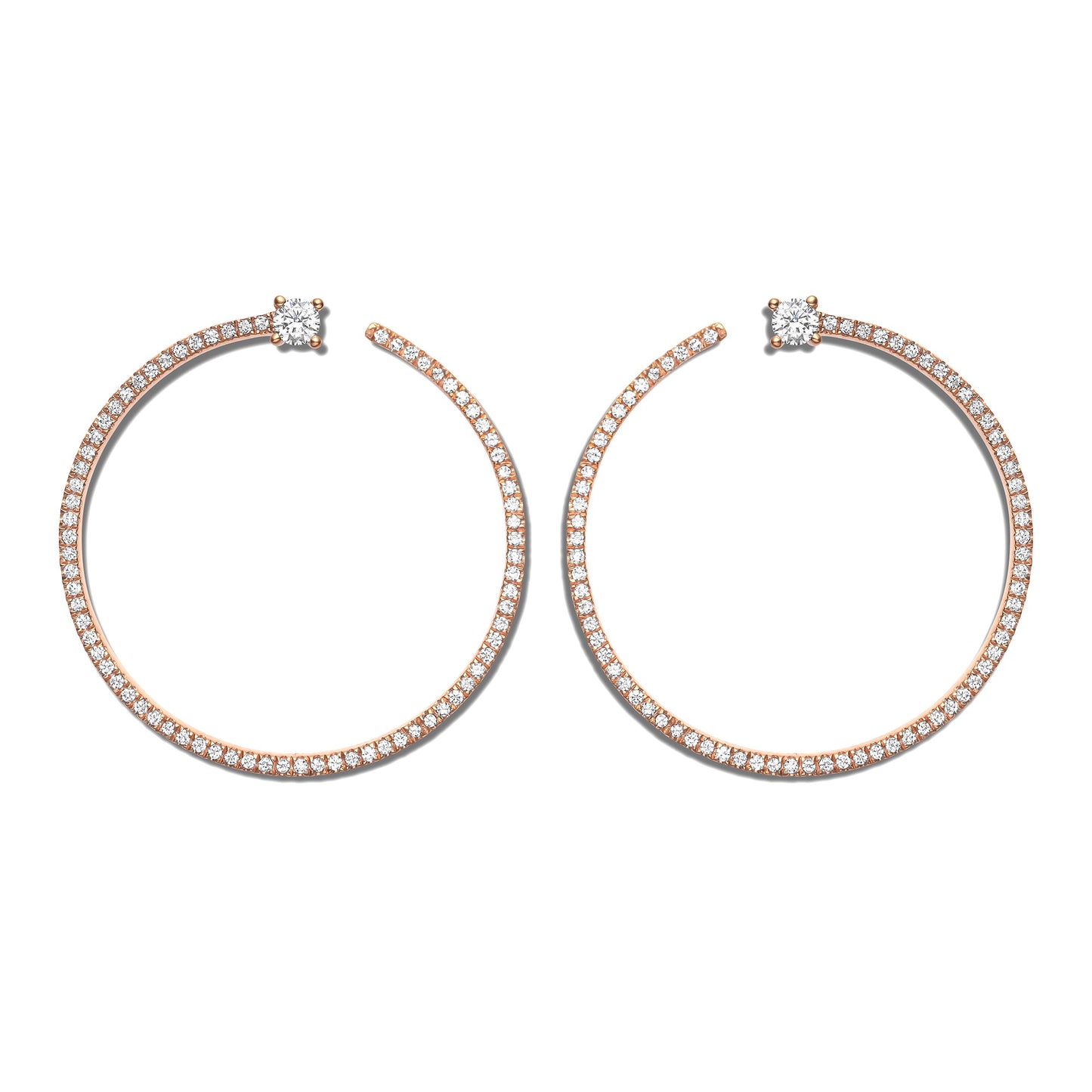 Shimmering Bardot Hoops
