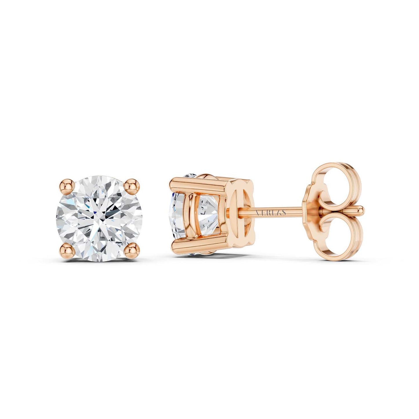 Round Solitaire Studs Large