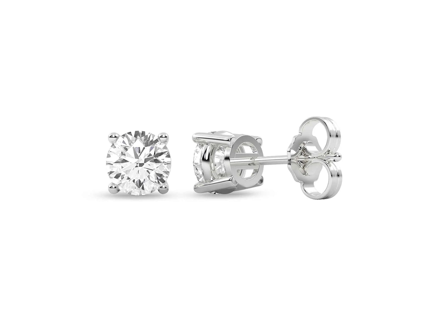 Round Solitaire Studs gallery image