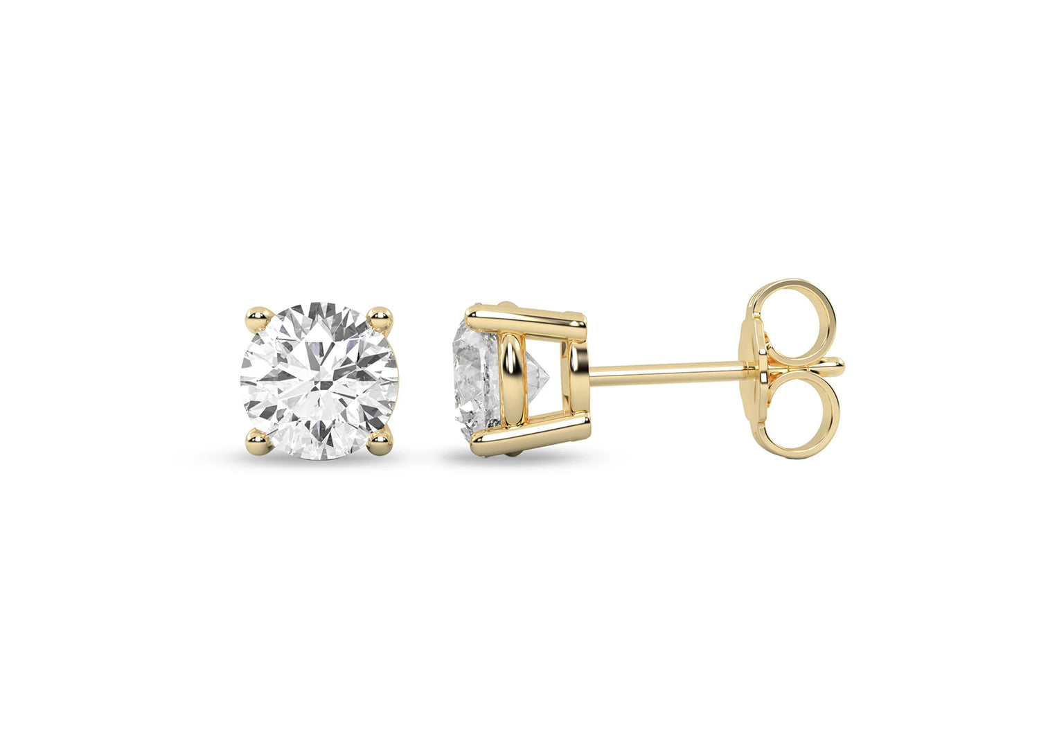 Round Solitaire Studs gallery image