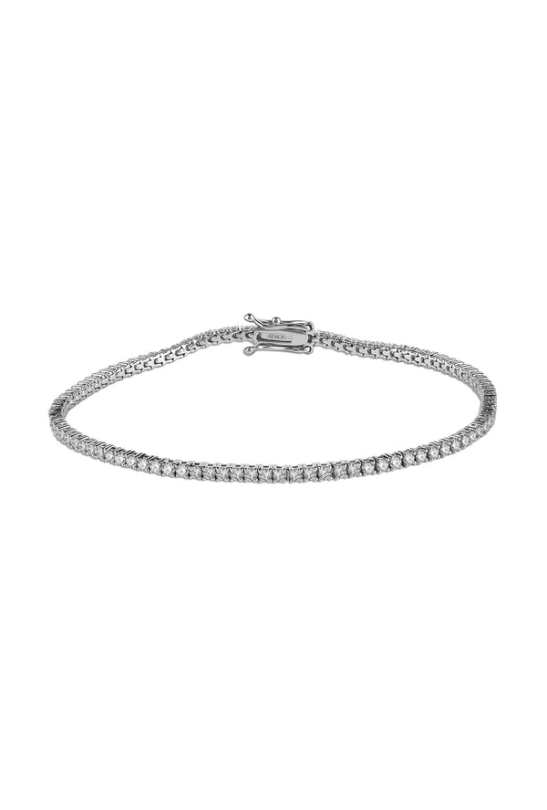 Enchanting Atmos Tennis Bracelet white gold