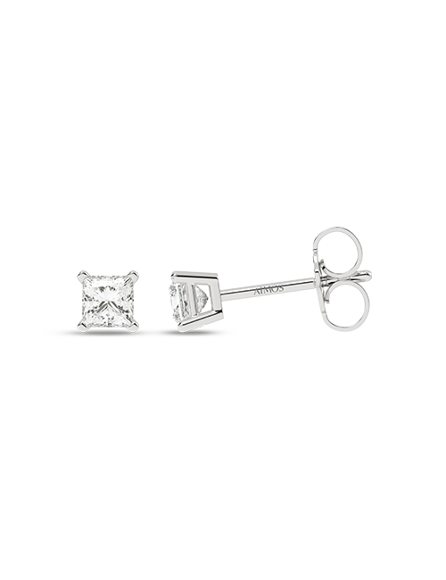 Atmos Princess Studs white gold