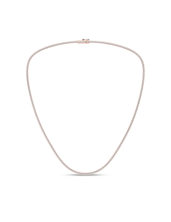 Enchanting Atmos Tennis Necklace rose gold