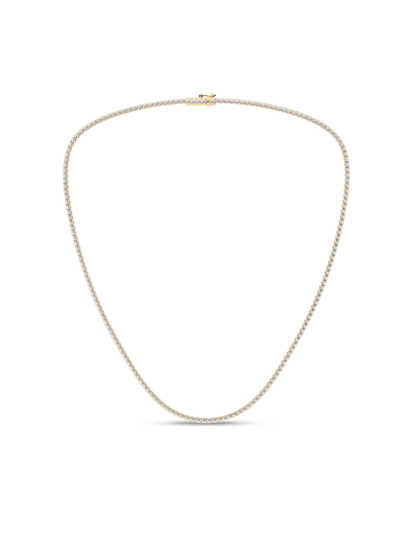 Enchanting Atmos Tennis Necklace yellow gold