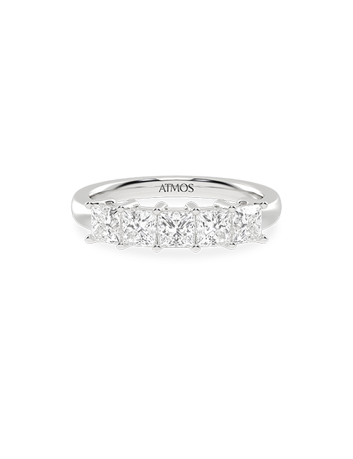 5-Stone Princess Atmos Ring white gold