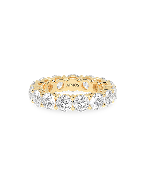 Round Eternity Atmos Band yellow gold
