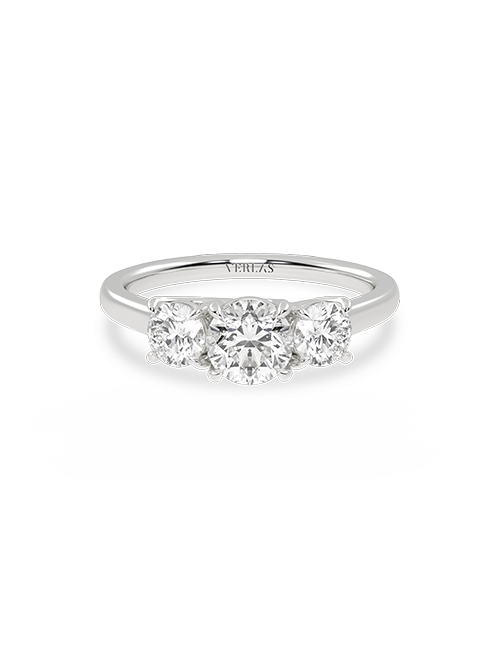 Atmos Round Trinity Vows Ring white gold