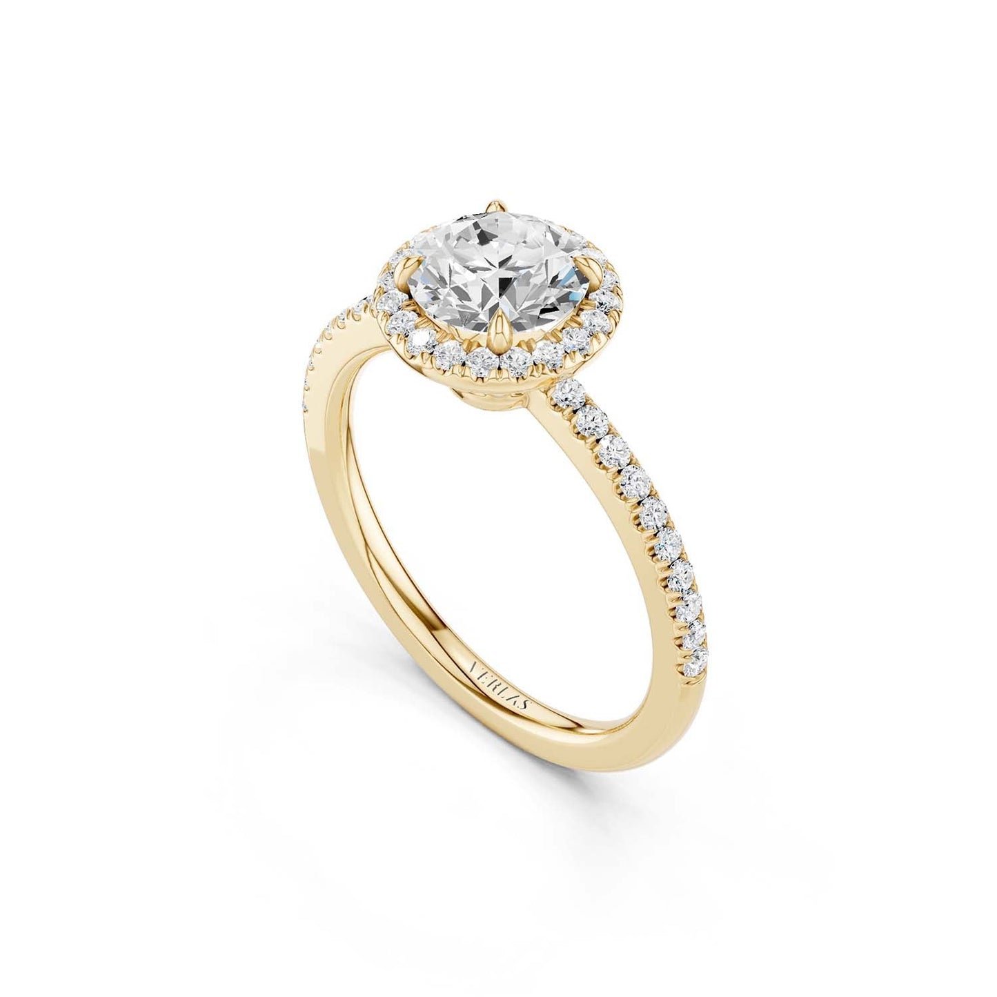 Luxe Round Halo Ring